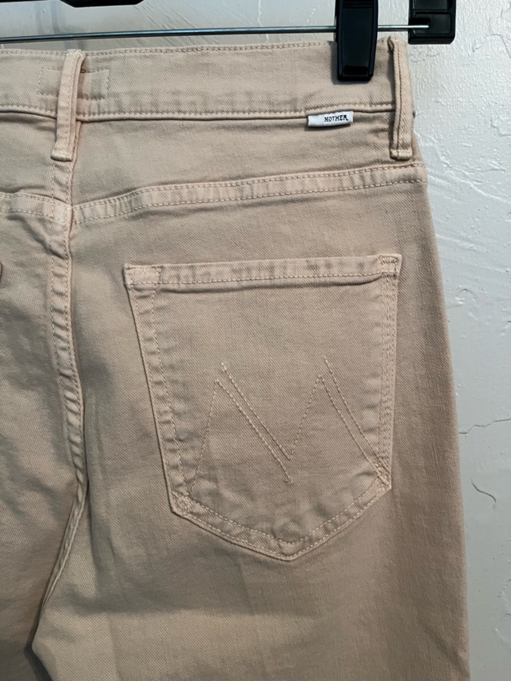 MOTHER The Weekender Flare Jeans in Chalk It Up Marzipan Sz 27 Closet Staple - Picture 9 of 16